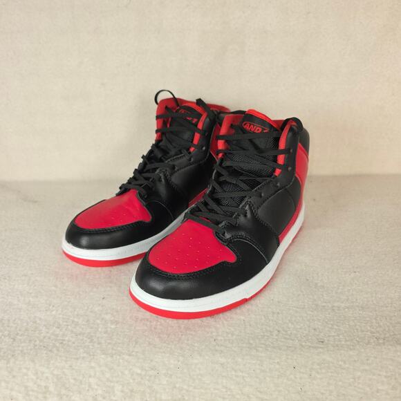 And 1 Slam Mid Youth Size 5 US 37.5 EU AD90178YBR Black/Red Basketball High-top - Picture 3 of 12